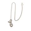 Image 1 : 14KT White Gold 0.18 ctw Diamond Pendant With Chain