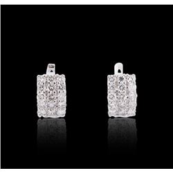 14KT White Gold 2.41 ctw Diamond Earrings