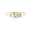 Image 1 : 14KT Yellow Gold 0.58 ctw Diamond Ring