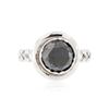 Image 1 : 14KT White Gold 2.72 ctw Black & White Diamond Ring