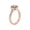 Image 3 : 14KT Rose Gold 1.42 ctw Fancy Green Diamond Ring
