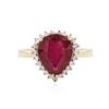 Image 1 : 14KT Yellow Gold 3.09 ctw Ruby and Diamond Ring