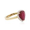 Image 2 : 14KT Yellow Gold 3.09 ctw Ruby and Diamond Ring