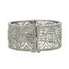Image 2 : 14KT White Gold 1.59 ctw Diamond Bangle Bracelet
