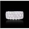 Image 1 : 14KT White Gold 2.98 ctw Diamond Ring