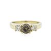 Image 1 : 14KT Yellow Gold 0.98 ctw Brown Diamond Ring