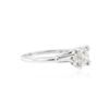 Image 2 : 14KT White Gold 0.99 ctw Diamond Ring