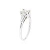 Image 3 : 14KT White Gold 0.99 ctw Diamond Ring