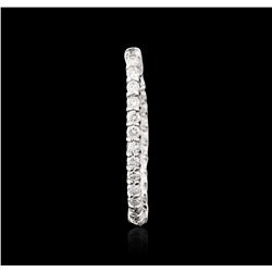 14KT White Gold 1.46 ctw Diamond Earrings