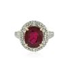 Image 1 : 14KT Yellow Gold 5.17 ctw Ruby and Diamond Ring