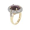 Image 3 : SILVER 8.92 ctw Ruby and White Sapphire Ring