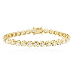 14KT Yellow Gold 10.04 ctw Diamond Tennis Bracelet