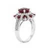 Image 3 : 14KT White Gold 4.24 ctw Ruby and Diamond Ring