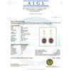 Image 3 : 14KT Yellow Gold 31.38 ctw Ruby and Diamond Earrings