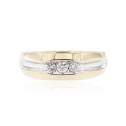 14KT Two-Tone Gold 0.30 ctw Diamond Ring