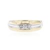 Image 1 : 14KT Two-Tone Gold 0.30 ctw Diamond Ring