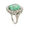 Image 3 : 14KT White Gold GIA Certified 10.73 ctw Emerald and Diamond Ring