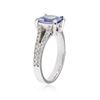 Image 3 : 14KT White Gold 2.37 ctw Tanzanite and Diamond Ring