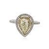 Image 1 : 14KT Two-Tone Gold 1.22 ctw Diamond Ring