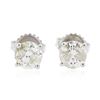 Image 1 : 14KT White Gold 1.39 ctw Diamond Stud Earrings