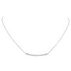 Image 1 : 14KT White Gold 0.84 ctw Diamond Necklace