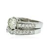Image 2 : Platinum 2.95 ctw Diamond Ring