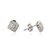 Image 2 : 14KT White Gold 0.45 ctw Diamond Earrings