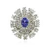 Image 1 : 14KT White Gold 2.01 ctw Tanzanite and Diamond Ring