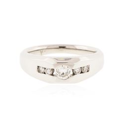 14KT White Gold 0.55 ctw Diamond Ring