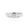Image 1 : 14KT White Gold 0.92 ctw Diamond Ring