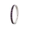Image 2 : 14KT White Gold 0.38 ctw Amethyst Ring
