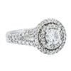 Image 2 : 14KT White Gold 1.15 ctw Diamond Ring