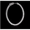 Image 2 : 14KT White Gold 5.89 ctw Diamond Earrings