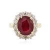 Image 1 : 14KT Yellow Gold 5.19 ctw Ruby and Diamond Ring