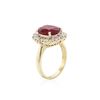 Image 3 : 14KT Yellow Gold 5.19 ctw Ruby and Diamond Ring
