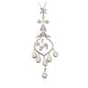 Image 2 : 18KT Two-Tone Gold 1.01 ctw Diamond Pendant With Chain