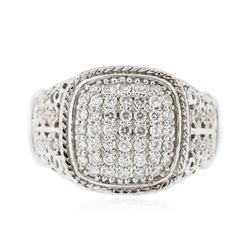 14KT White Gold 0.33 ctw Diamond Ring