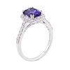 Image 3 : 14KT White Gold 1.71 ctw Tanzanite and Diamond Ring
