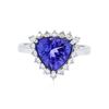 Image 1 : 14KT White Gold 2.76 ctw Tanzanite and Diamond Ring