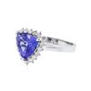 Image 2 : 14KT White Gold 2.76 ctw Tanzanite and Diamond Ring
