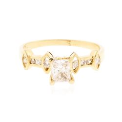 18KT Yellow Gold 0.74 ctw Diamond Ring