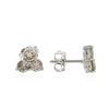 Image 2 : 14KT White Gold 1.22 ctw Diamond Earrings