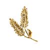 Image 2 : 18KT Yellow Gold 1.38 ctw Diamond Brooch