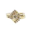 Image 1 : 14KT Yellow Gold 0.70 ctw Diamond Wedding Ring Set