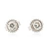 Image 1 : 14KT White Gold 0.50 ctw Diamond Stud Earrings