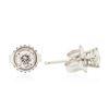Image 2 : 14KT White Gold 0.50 ctw Diamond Stud Earrings