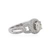 Image 2 : 18KT White Gold 2.42 ctw Diamond Ring