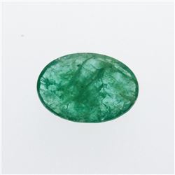 3.95 ct. One Oval Cut Natural Emerald