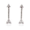 Image 1 : 14KT White Gold 0.84 ctw Diamond Earrings