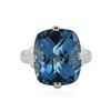 Image 1 : 10KT White Gold 5.00 ctw Topaz Ring